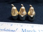 Small metal nut/fruit Salt and Pepper Shakers set of three small metal