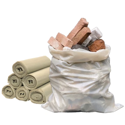 MAYA HOME & GARDEN 60 Sacchi per Macerie Edilizia 40x70 cm - Resistenti Sacchetti per Calcinacci