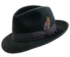 SELENTINO GALAXY GENUINE VELOUR FUR FELT FEDORA DRESS HAT ALL COLOR'S 6 1/2 - 8