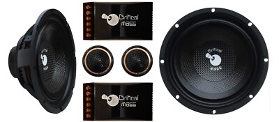 C-652 Critical Mass 2 ohm 6.5' NEO carbon fiber Component Kit Hertz JL focal