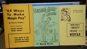 Vintage-lot-of-Magic-Booklets-David-Ginn-Sam-Berland-Tommy-Windsor-Tricks-Gags