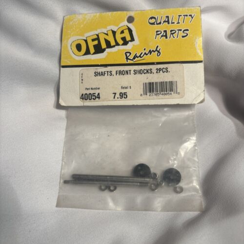 OFNA 40054 FRONT SHOCK SHAFT (2) w/PISTON NUTS & WASHER CR X-1 OFN40054 - Picture 2 of 3