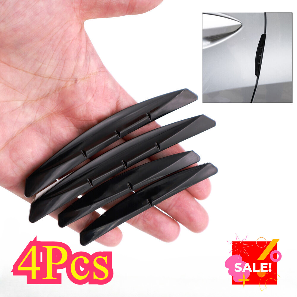4X Car Anti- collision Corner Bumper Strip Scratch Protector Door Edge Gap Guard