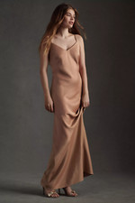 NWT BHLDN CHARLIE SATIN CHARMEUSE DRESS- SIZE 6