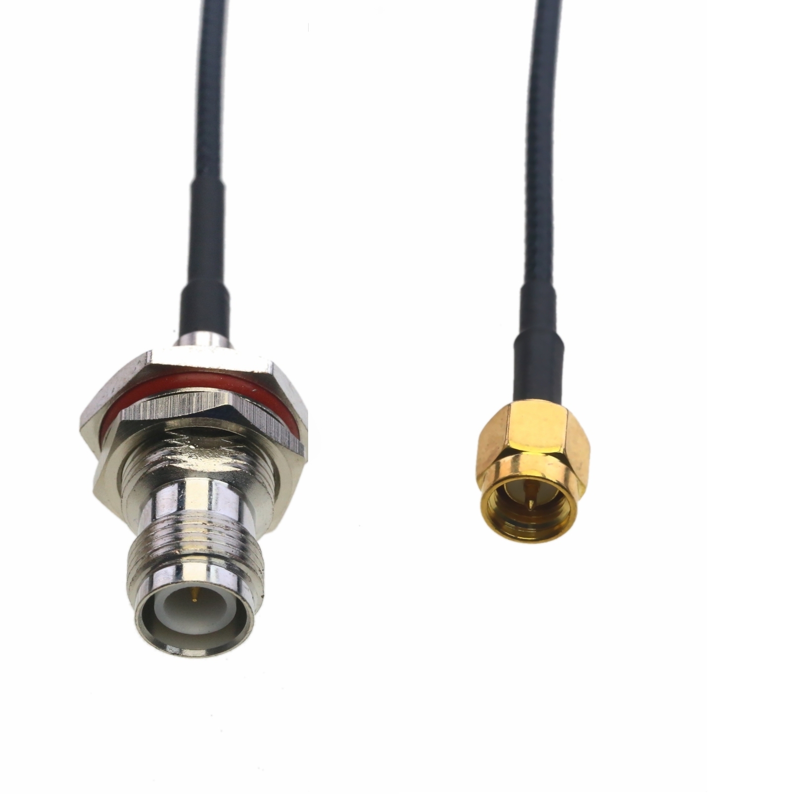Cable RP-TNC female nut bulkhead to SMA male RG316 6
