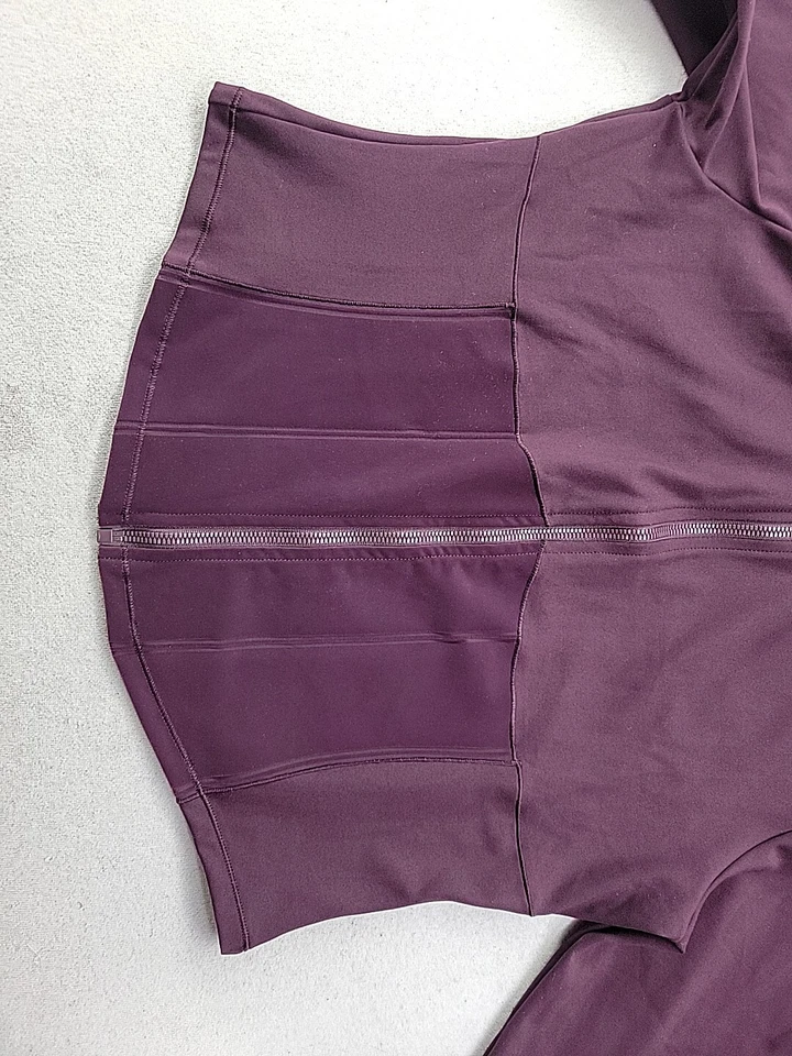 NUEVO Victoria's Secret Mujer XL Ciruela Cremallera Completa Ligera Chaqueta Activa Elástica Foto 2 de 4