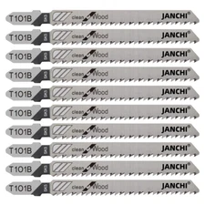 50Pack T101B T-Shank Contractor Jig Saw Blades - 4 Inch 10 TPI Jigsaw Blades Set