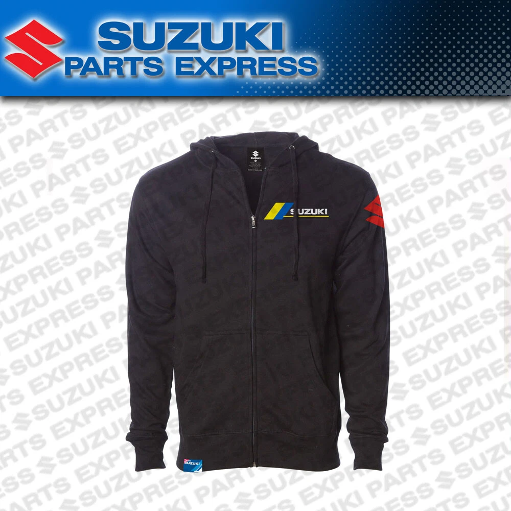 NEW GENUINE TEAM SUZUKI MX MOTOCROSS SWEATSHIRT HOODIE ZIP RACING 990A0 15081