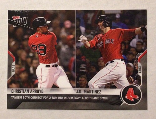 2021 Topps Now 985 Christian Arroyo / J.D. Martinez