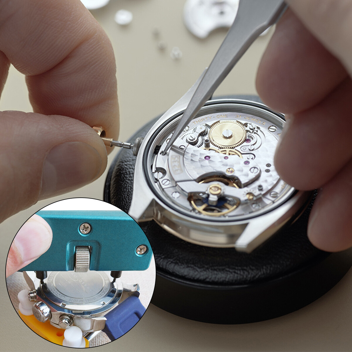 1/2X Portable Watch Back Case Cover Opener Remover Wristwatch Repair