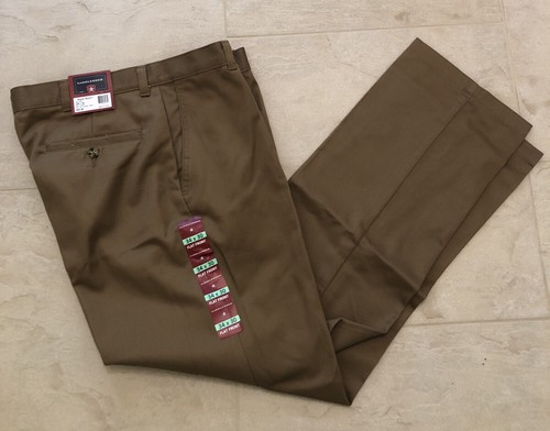 Saddlebred British Khaki Flat Front 