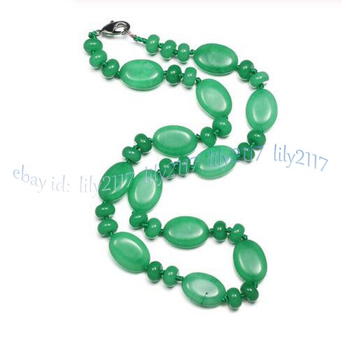 Natural 5x8mm Rondelle 13x18mm Oval Gemstone Tiger Eye Agate Beads Necklace 18'' - Picture 9 of 27