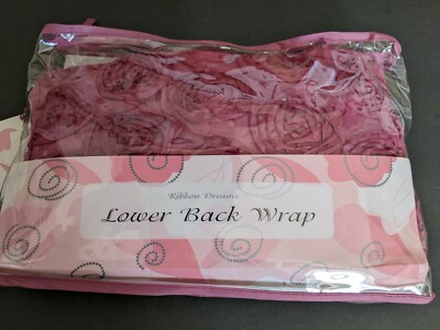 Ribbon Dreams Lower Back Microwaveable Heat  Wrap Mauve rosette design NWOT