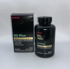 GNC Multivitamins Mega Men 50 Plus - Authentic New Sealed 120 Caplets (EXP 4/26)