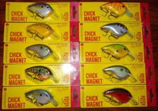Lot of 10 New Assorted Strike King Chick Magnet Crankbait Fishing Lures HCCM #4