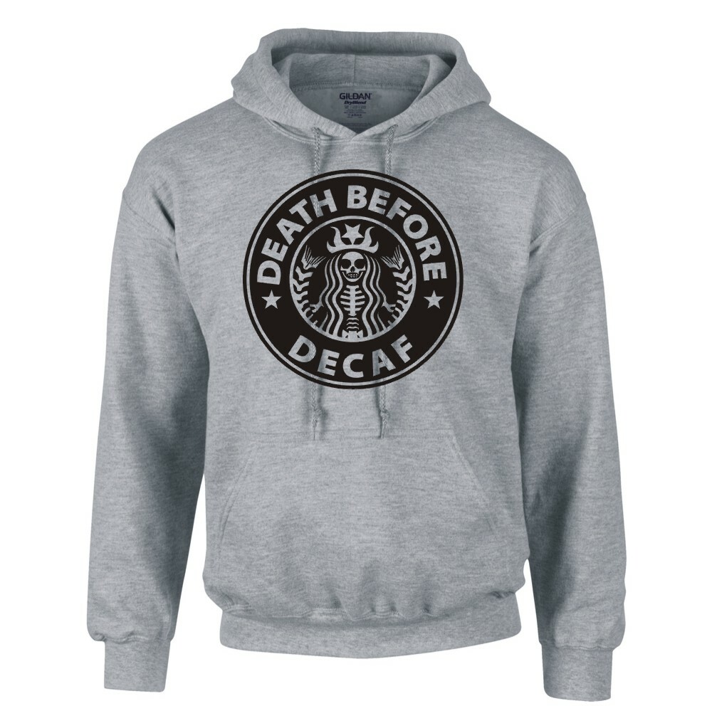 DEATH BEFORE DECAF HOODIE UK