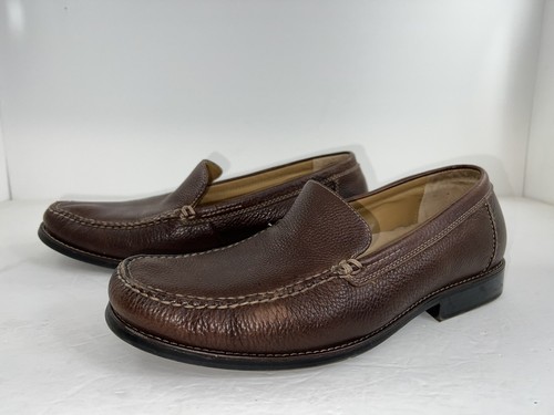 Dockers ProStyle Brown Leather Slipon Loafer Business Dress Shoe Men SZ 9.5M - Picture 7 of 12