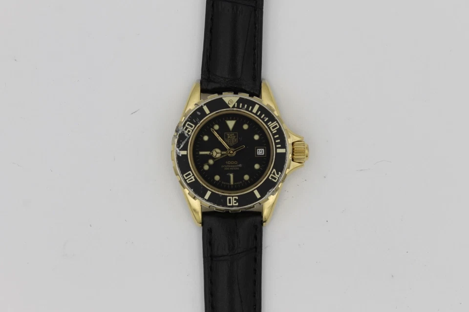 Tag Heuer 980.017 Womens 1000 Watch Black Leather Gold The Wolf of Wall Street - Image 2 of 4