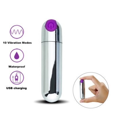 10 Speed Rechargeable Silver Bullet Vibrator Vibe Discreet Sex Toys for  Women | eBay