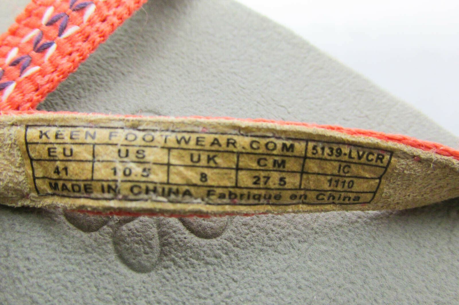 Scarpa donna Keen La Paz taglia 10 5M sandalo sportivo cinturino alla caviglia usata qp