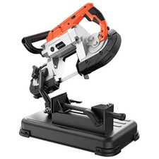 Scie à Ruban Métallique avec Projecteur LED, 1100 W/230 V, Réglable 0-45 °