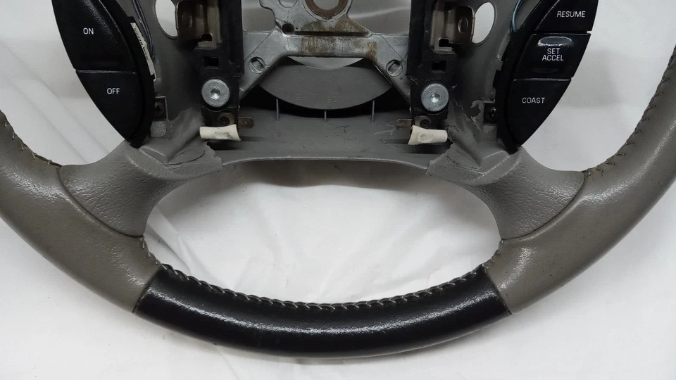 Volante Ford Mustang 1994-2004 2 tonos cuero negro/gris raro OEM Foto 4 de 4