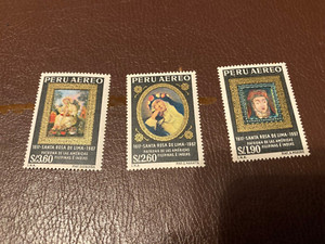 Saint Rose of Lima 1617-1967, Perú 1967, complete series MNH stamp, accept offer