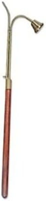 Kerzenanzünder Mit Löscher - 152 Cm Aus Gebürstetem Messing & Holzgriff