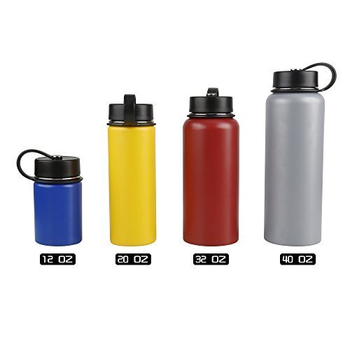 12 oz Double Wall Vacuum Insulated Stainless Steel Water Bottle, Deep Blue
