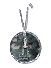 Large Swiss Mountain Dog - Crystal Ball With Photo, Little IN Crystal, Pe