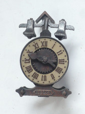 Alte Uhr f.Kaufmannsladen Puppenstube Setzkasten Anspitzer Miniature