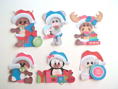 3D UPick Baby 1st Santa Boy Girl Christmas Scrapbook Card Embellishments