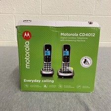Motorola MOTO-CD4012 Integrated Cordless ITAD 2HS Caller ID Answering Machine
