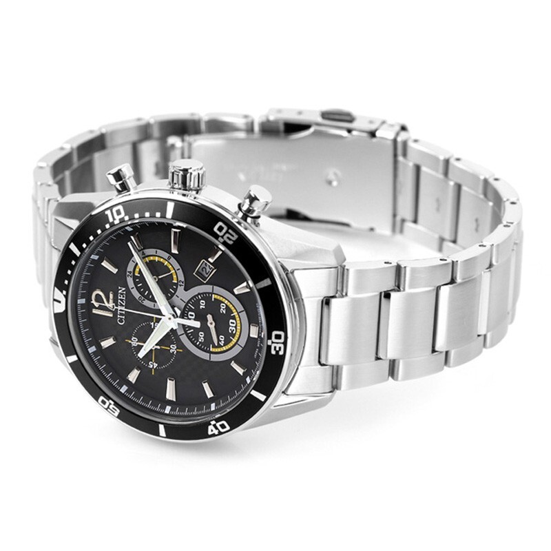 Citizen Alterna VO10-6742F Black Dial Eco-Drive Solar Chronograph