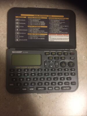 Sharp Electronic Organizer El-6390 Memo Master Alarm 600