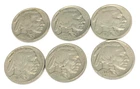 # C3193  U.S.  BUFFALO  NICKEL COINS, 1929, 30, 34, 35, 36, 37