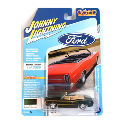 Johnny Lightning JLCG021B-3 Ford Fairlane Torino GT Cabriolet grün 1:64 NEU!°
