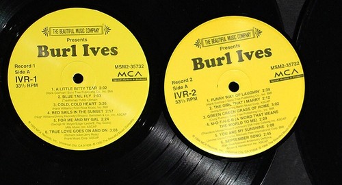 Burl Ives-2-LP Compilation-Beautiful Music Co-MCA-MSM2-35732-Vintage 1995-Folk! - Picture 3 of 4