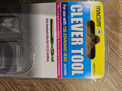 12g Macsim Clever Tool All in One Drill & Countersink Tool for Flat Head Screws - Picture 4 of 10