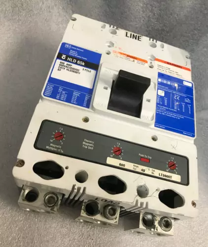 Cutler-Hammer HLD 65K HLD3600W 600VAC/250VDC 3Pole Circuit Breaker ( 600AMP)