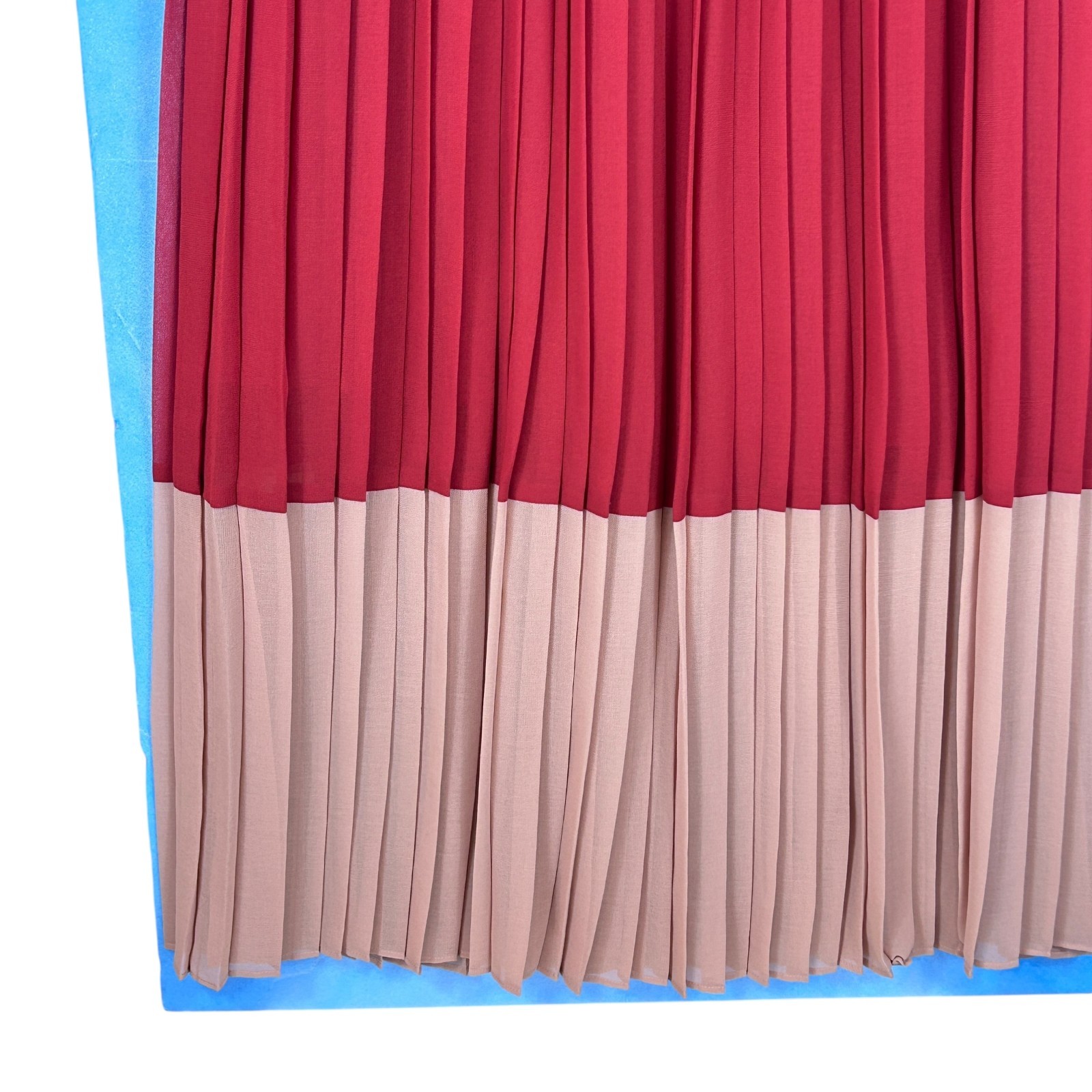 Zimmermann Burgundy Pink Pleated Skirt Size 3 AU14 US10 Elegant Occasion