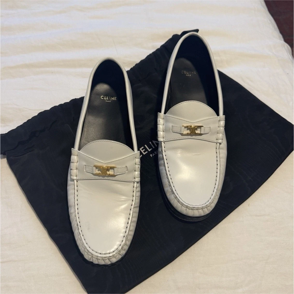 Men\'s White 1 Loafers Casual Slip On Shoes Soft Penny Loafers Lightweight YLYL Men main image 4