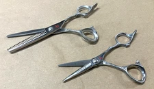 Kamisori Diablo Shear Set 5" and 30 Tooth Thinner - Refurbished