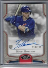 2020 Topps Tier One Nico Hoerner Rookie Card Break Out Auto /299 Chicago Cubs
