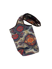 Ewedoos Yoga Mat Bag Multicolor Mandala Canvas Lined Outside Pocket Zip Pocket