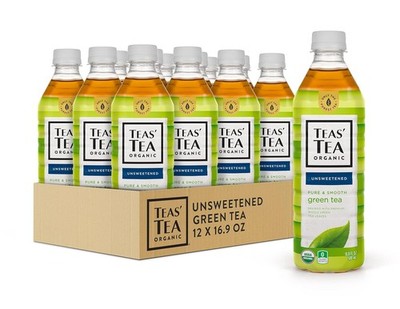 Teas' Tea Unsweetened Pure Green Tea, Organic, Sugar Free, 0 Calories, 16.9... 
