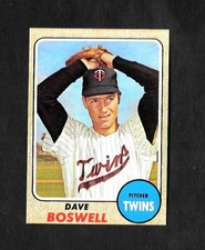 1968 TOPPS #322 DAVE BOSWELL - GEM MINT - 4.99 MAX SHIP COST