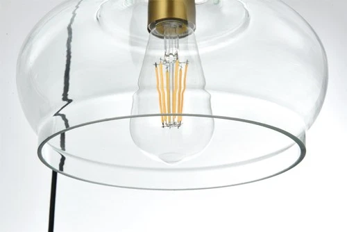 Living District Destry 3-Light Metal Pendant in Chrome and Clear - Picture 1 of 8