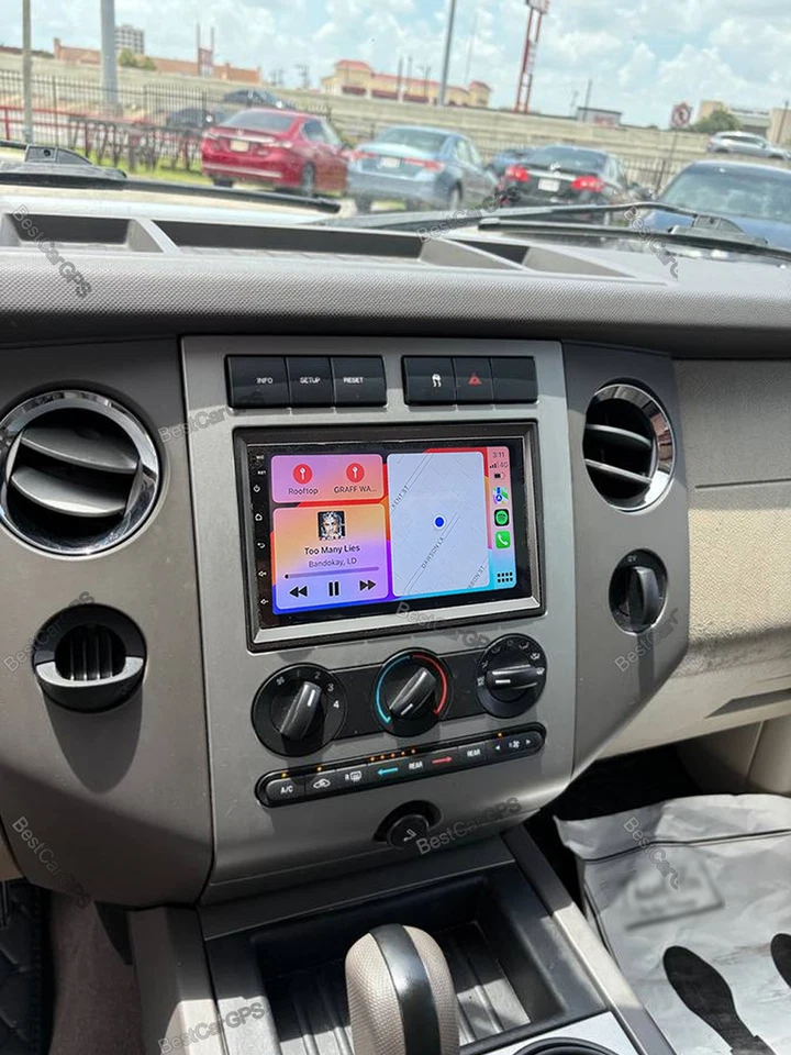 64G Android 15 Carplay Car Radio Stereo Sat Nav 7" For Ford Expedition 2007-2014 Foto 4 de 4