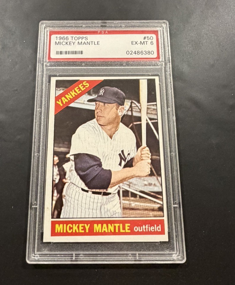 1966 Topps Mickey Mantle #50 PSA 6 EX-MT
